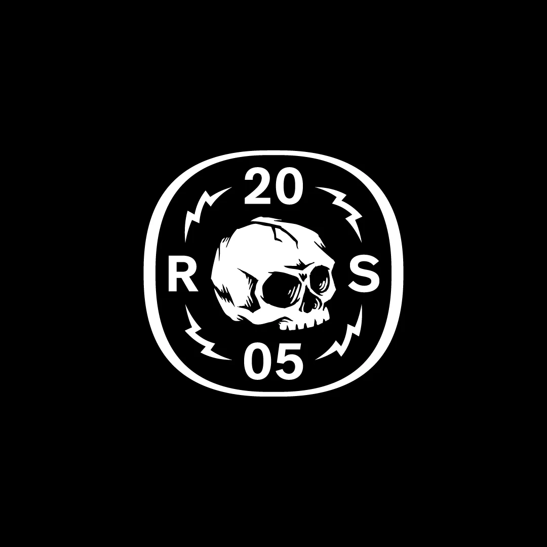 rs20 — skull emblem celebrating twenty years since 2005