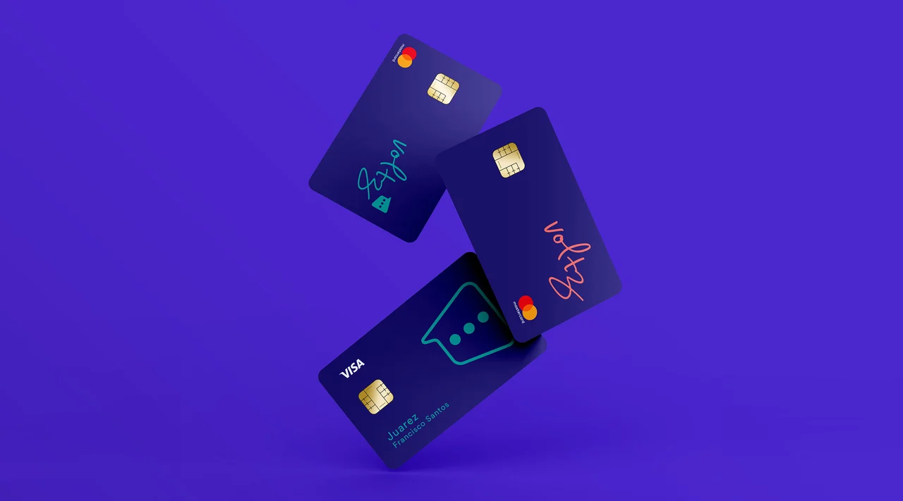 voltz — payment cards in the brand colours