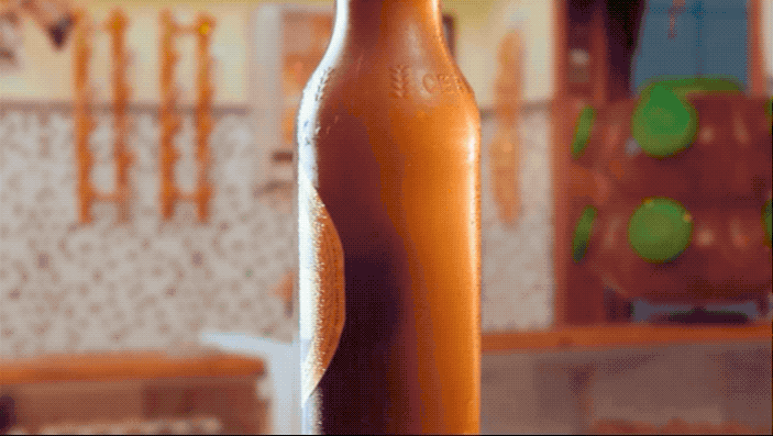 ambev roots — legítima bottle — animated detail