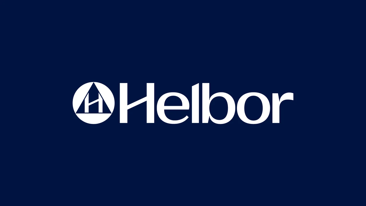 helbor — white logo on a navy blue background