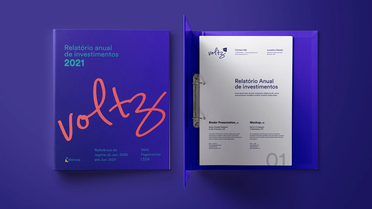 voltz — annual report binder and stationery